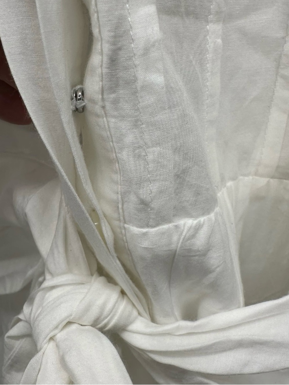 Kobi Halperin White Eyelet Tie-Waist Mini Dress - Picture 5 of 10